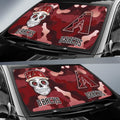 Arizona Diamondbacks Car Sunshade Skull Theme Collection - Gearcarcover - 2