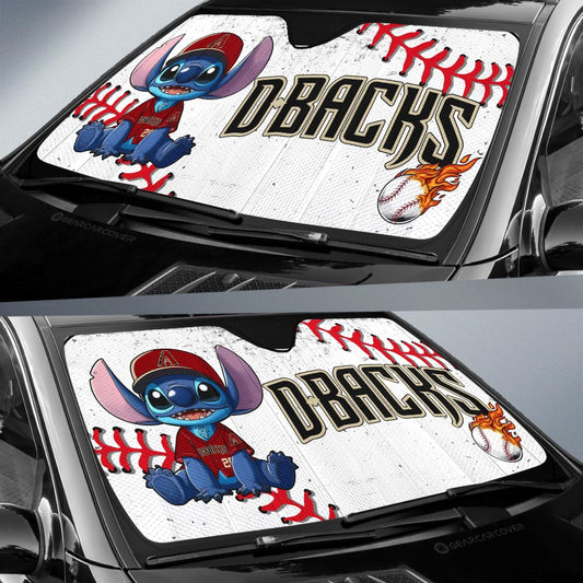Arizona Diamondbacks Car Sunshade Stitch Theme Collection - Gearcarcover - 2