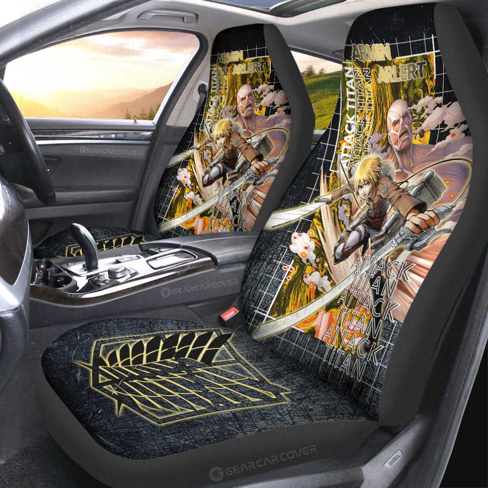 Armin Arlert Car Seat Covers Custom Car Accessories - Gearcarcover - 1
