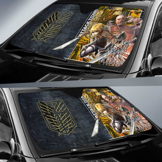 Armin Arlert Car Sunshade Custom Car Accessories - Gearcarcover - 2