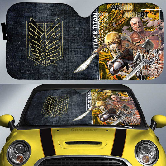 Armin Arlert Car Sunshade Custom Car Accessories - Gearcarcover - 1