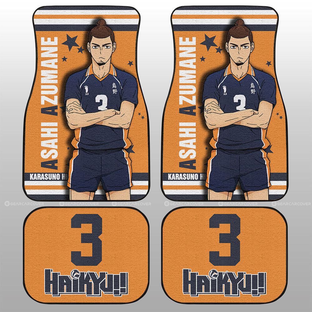 Asahi Azumane Car Floor Mats Custom Car Accessories - Gearcarcover - 2