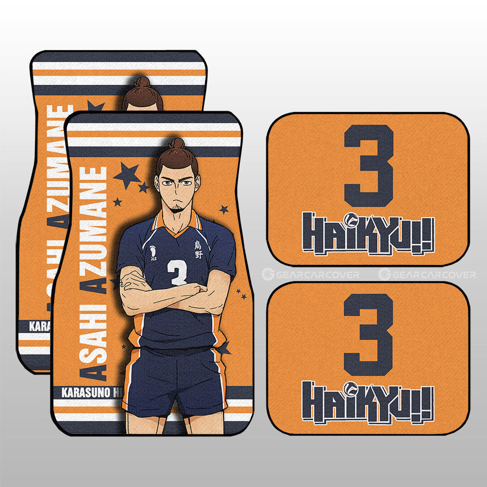 Asahi Azumane Car Floor Mats Custom Car Accessories - Gearcarcover - 3