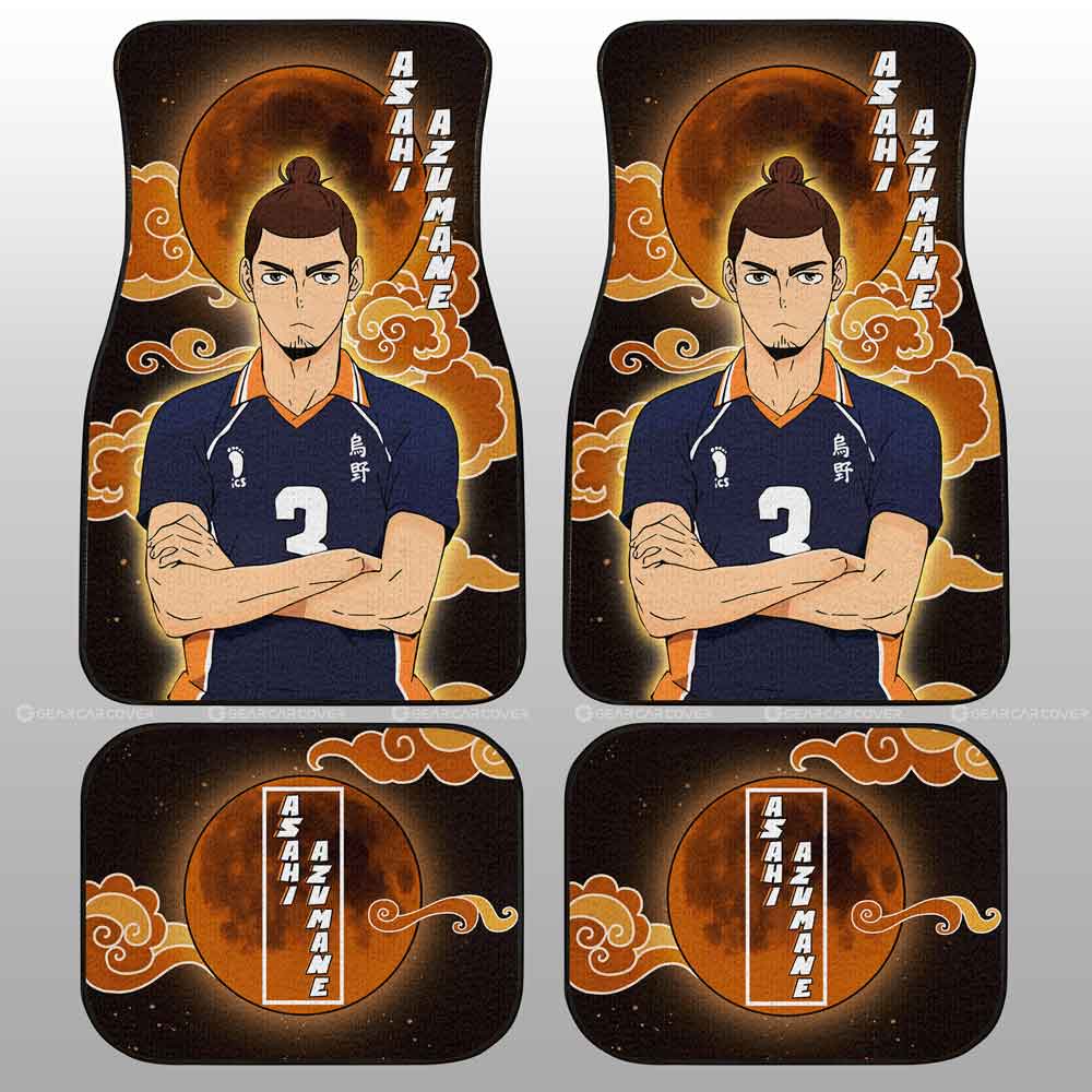 Asahi Azumane Car Floor Mats Custom For Fans - Gearcarcover - 2