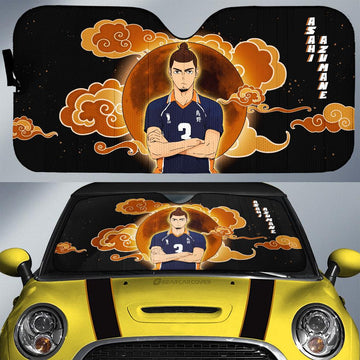 Asahi Azumane Car Sunshade Custom For Fans - Gearcarcover - 1