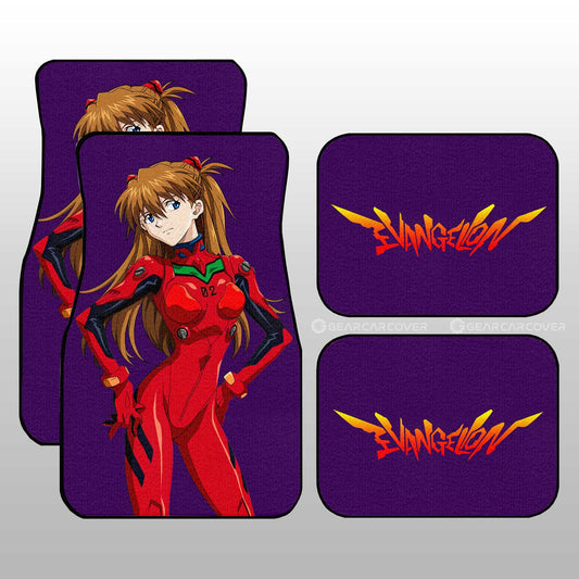 Asuka Langley Soryu Car Floor Mats Custom NGE Car Accessories - Gearcarcover - 1