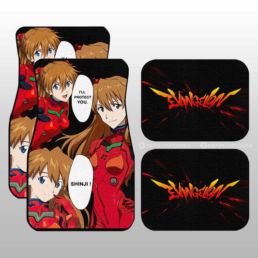 Asuka Langley Soryu Car Floor Mats Custom NGE - Gearcarcover - 1
