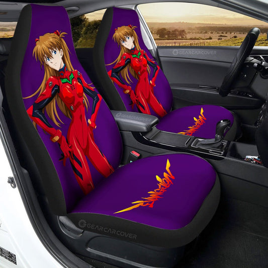 Asuka Langley Soryu Car Seat Covers Custom NGE Car Accessories - Gearcarcover - 1