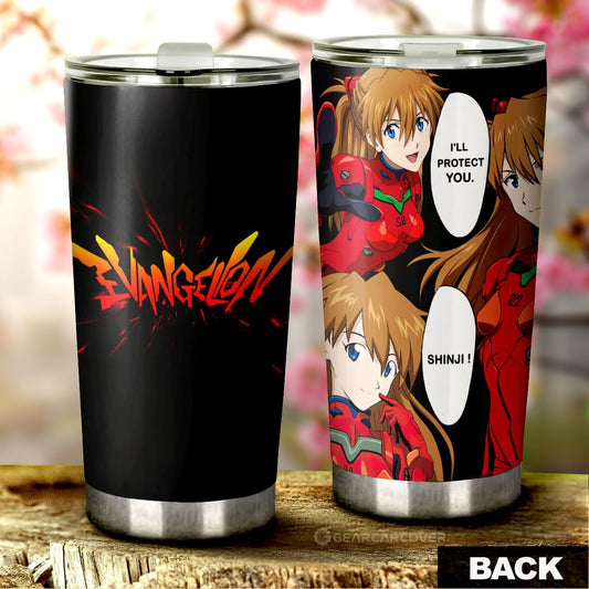 Asuka Langley Soryu Tumbler Cup Custom NGE - Gearcarcover - 1