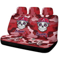 Atlanta Braves Car Back Seat Covers Skull Theme Collection - Gearcarcover - 1