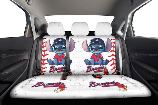Atlanta Braves Car Back Seat Covers Stitch Theme Collection - Gearcarcover - 2