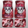 Atlanta Braves Car Floor Mats Skull Theme Collection - Gearcarcover - 1