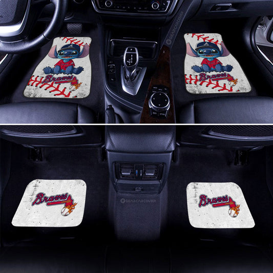 Atlanta Braves Car Floor Mats Stitch Theme Collection - Gearcarcover - 2