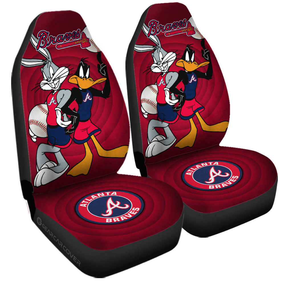 Atlanta Braves Car Seat Covers Custom Car Accessories - Gearcarcover - 3