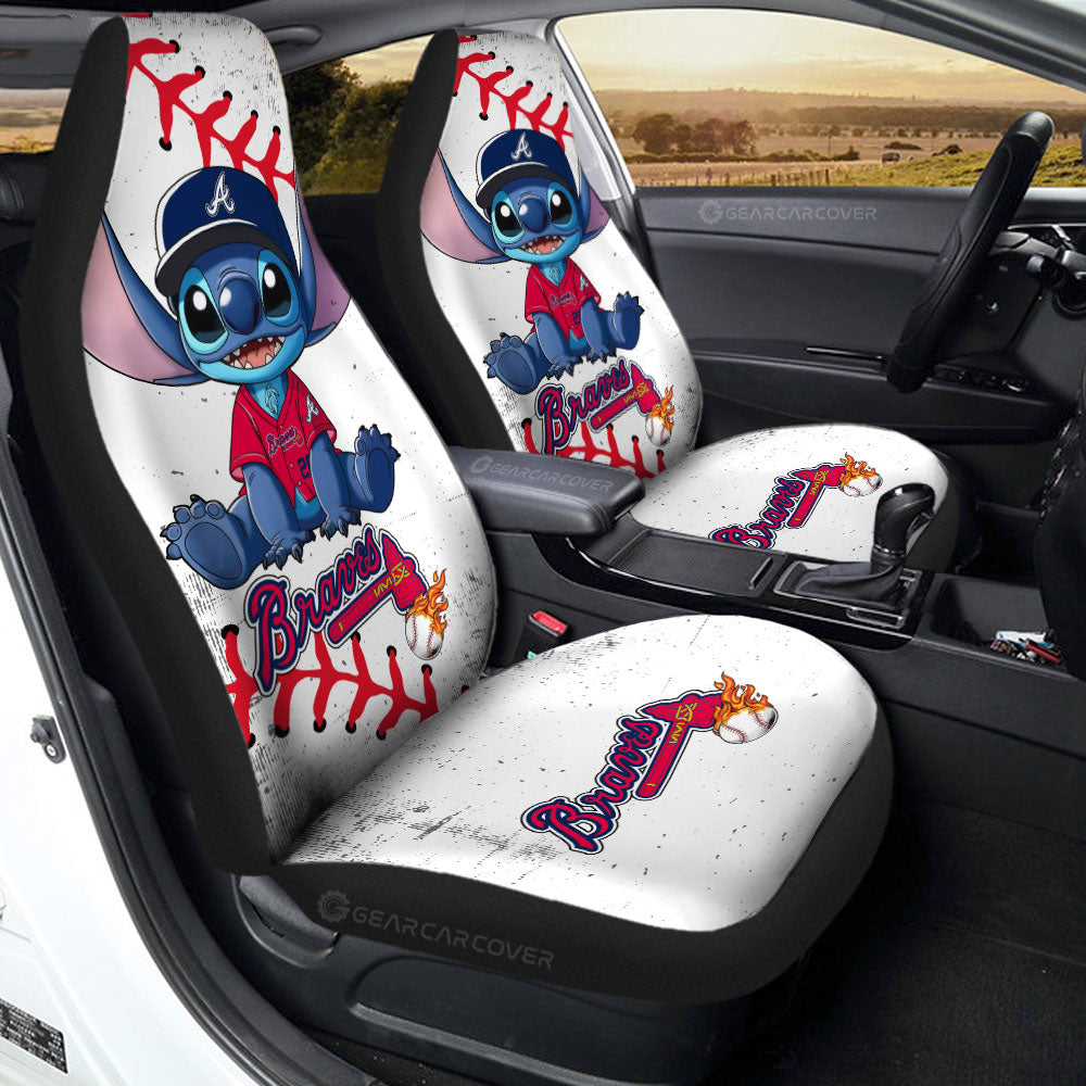 Atlanta Braves Car Seat Covers Stitch Theme Collection - Gearcarcover - 2
