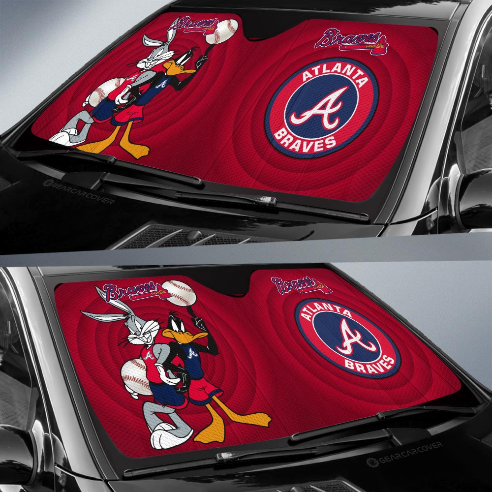 Atlanta Braves Car Sunshade Custom Car Accessories - Gearcarcover - 2