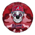 Atlanta Braves Spare Tire Covers Camera Hole Skull Theme Collection - Gearcarcover - 4