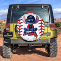 Atlanta Braves Spare Tire Covers Camera Hole Stitch Theme Collection - Gearcarcover - 2