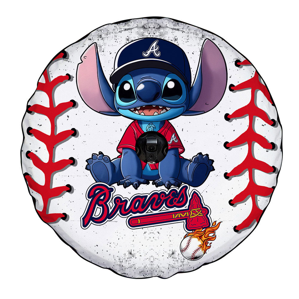 Atlanta Braves Spare Tire Covers Camera Hole Stitch Theme Collection - Gearcarcover - 4