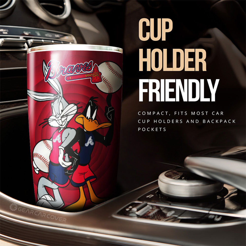 Atlanta Braves Tumbler Cup Custom Car Accessories - Gearcarcover - 3