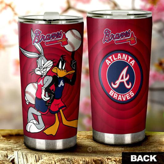 Atlanta Braves Tumbler Cup Custom Car Accessories - Gearcarcover - 1