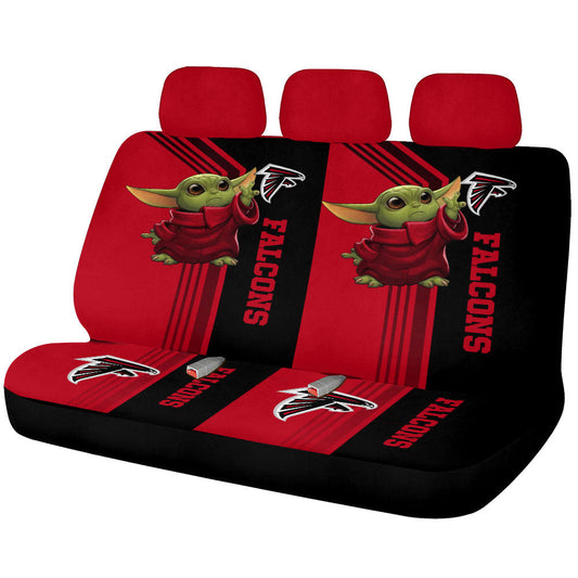 Atlanta Falcons Car Back Seat Covers Custom Car Accessories - Gearcarcover - 1