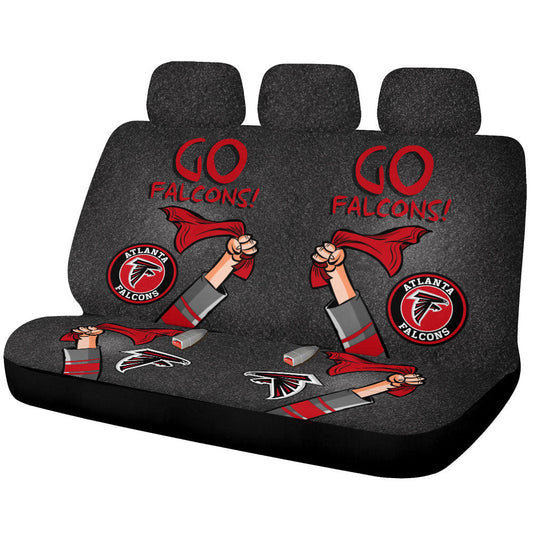 Atlanta Falcons Car Back Seat Covers Custom Car Accessories - Gearcarcover - 1