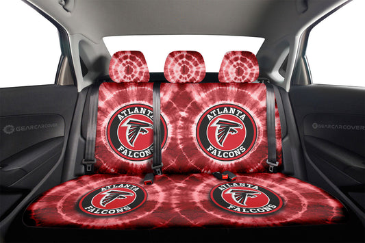 Atlanta Falcons Car Back Seat Covers Custom Tie Dye Car Accessories - Gearcarcover - 2