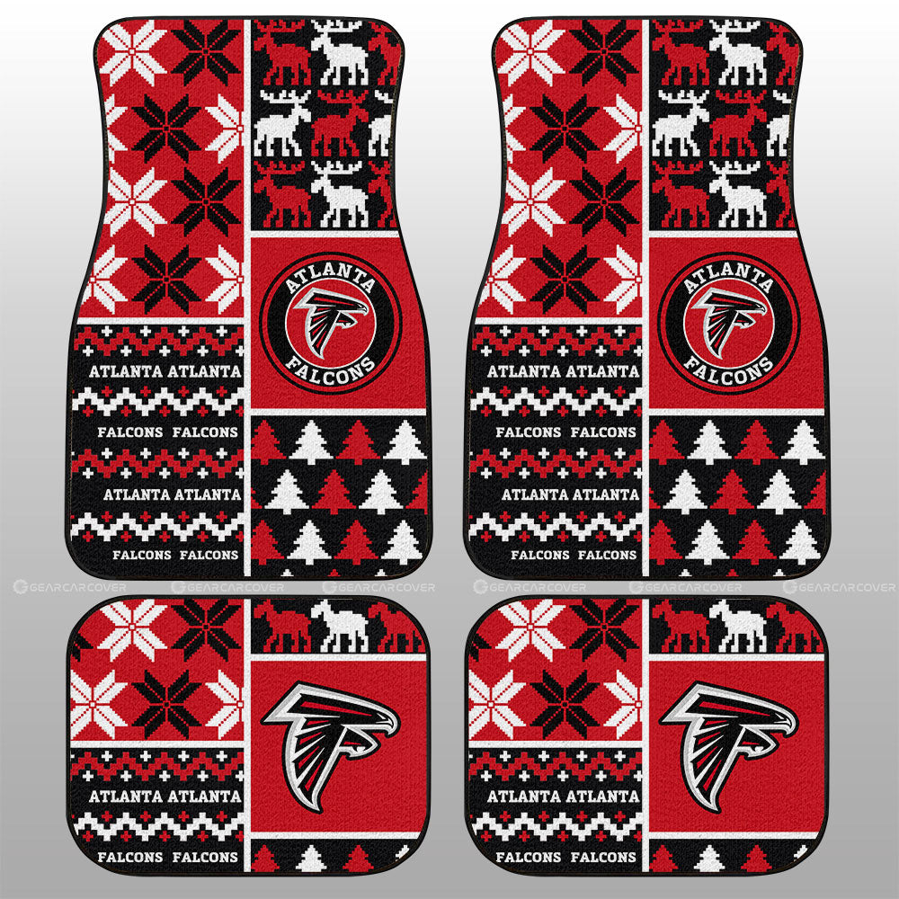 Atlanta Falcons Car Floor Mats Custom Ugly Style Car Accessories - Gearcarcover - 1