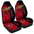 Atlanta Falcons Car Seat Covers Baby Yoda Car Accessories - Gearcarcover - 3