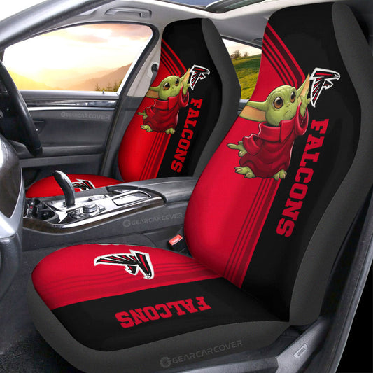Atlanta Falcons Car Seat Covers Baby Yoda Car Accessories - Gearcarcover - 1