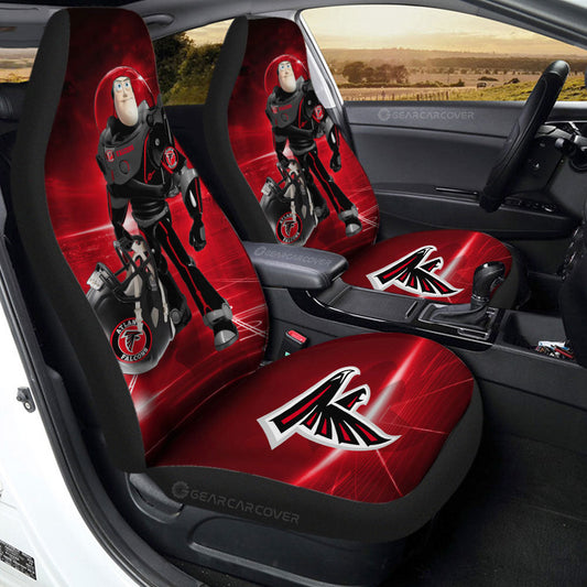 Atlanta Falcons Car Seat Covers Buzz Lightyear Car Accessories For Fan - Gearcarcover - 2
