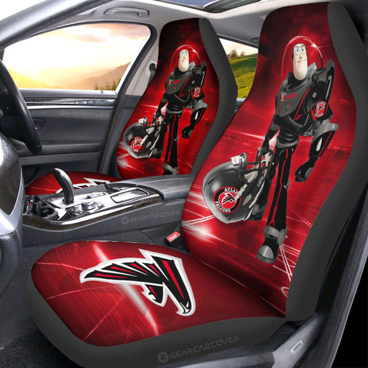 Atlanta Falcons Car Seat Covers Buzz Lightyear Car Accessories For Fan - Gearcarcover - 1