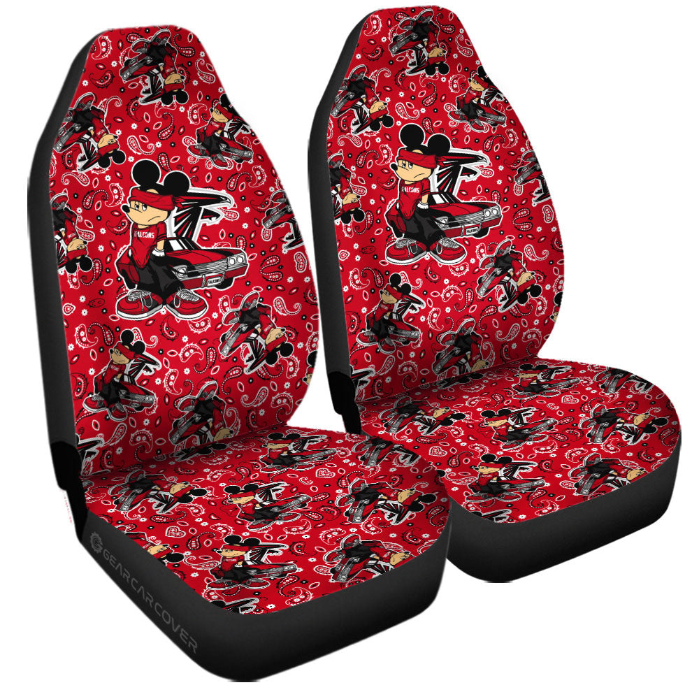 Atlanta Falcons Car Seat Covers Cartoon Theme Collection - Gearcarcover - 3