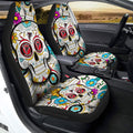 Atlanta Falcons Car Seat Covers Custom Sugar Skull Car Accessories - Gearcarcover - 2