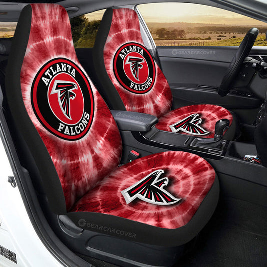 Atlanta Falcons Car Seat Covers Custom Tie Dye Car Accessories - Gearcarcover - 2