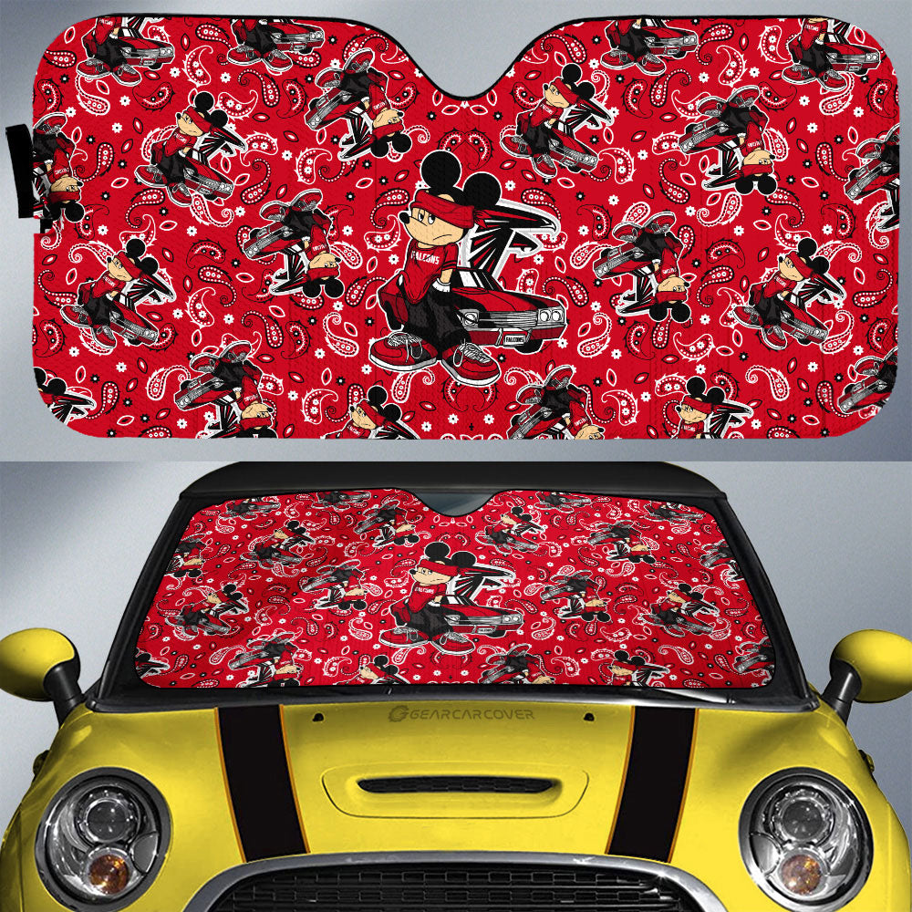 Atlanta Falcons Car Sunshade Cartoon Theme Collection - Gearcarcover - 1