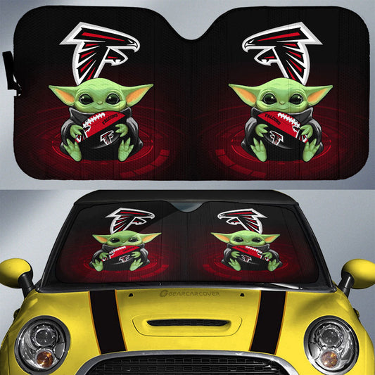 Atlanta Falcons Car Sunshade Custom Car Accessories For Fan - Gearcarcover - 1
