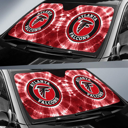 Atlanta Falcons Car Sunshade Custom Tie Dye Car Accessories - Gearcarcover - 2