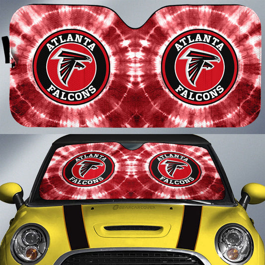 Atlanta Falcons Car Sunshade Custom Tie Dye Car Accessories - Gearcarcover - 1
