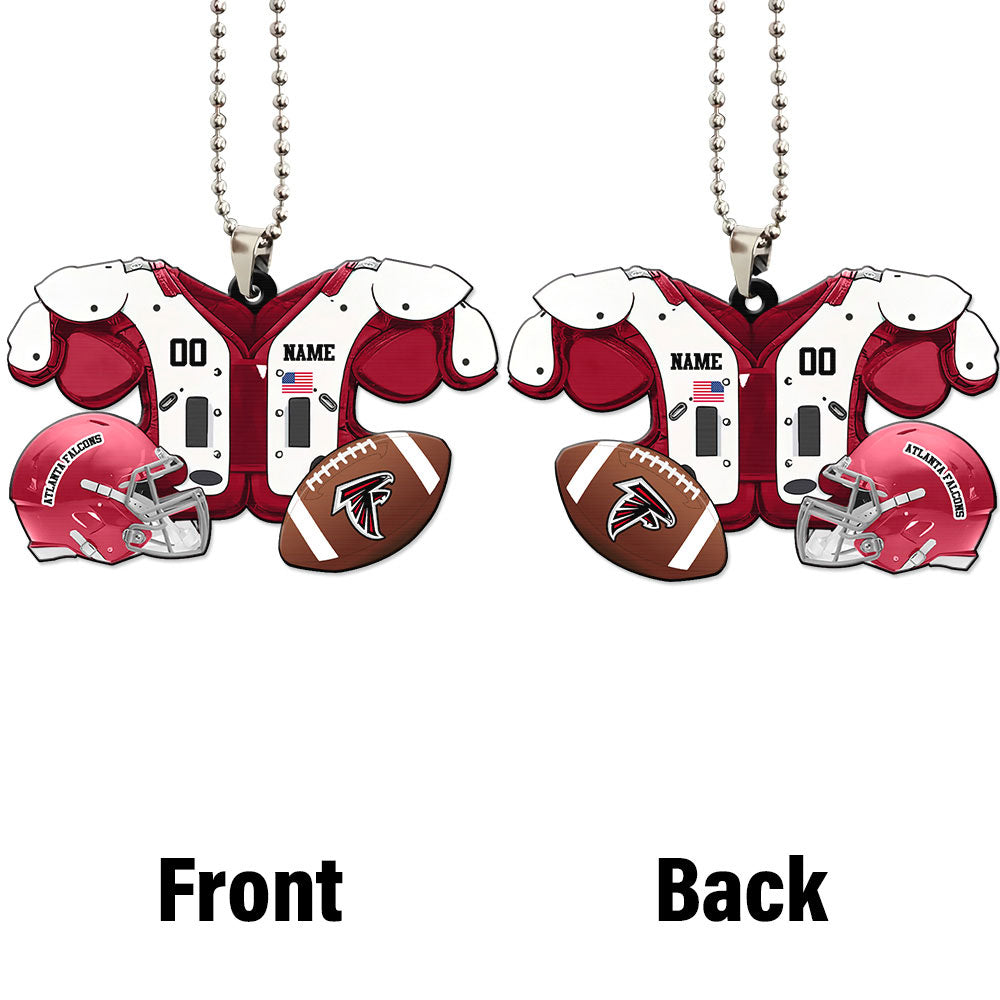 Atlanta Falcons Ornament Personalized Uniforms Collection - Gearcarcover - 4