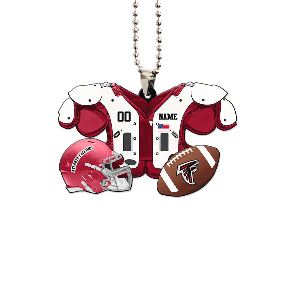 Atlanta Falcons Ornament Personalized Uniforms Collection - Gearcarcover - 1