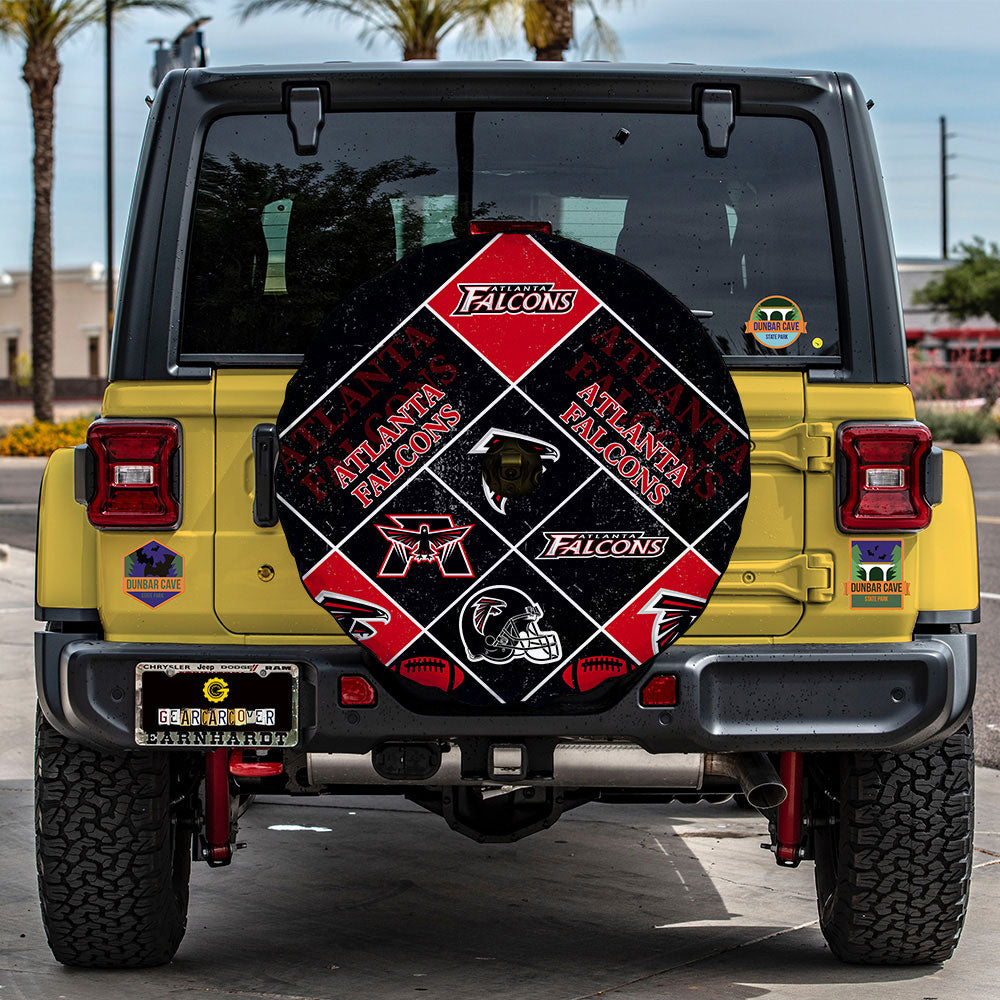 Atlanta Falcons Spare Tire Covers Camera Hole Sporty Team Collection - Gearcarcover - 2