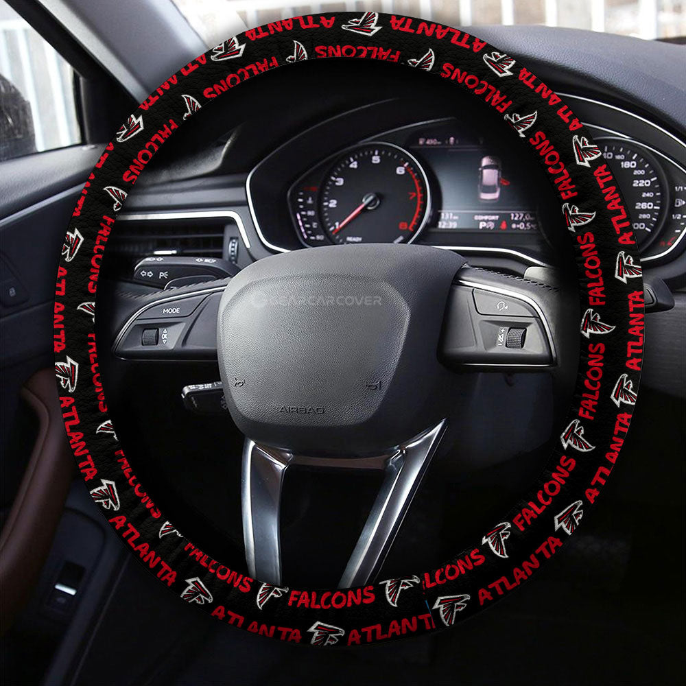 Atlanta Falcons Steering Wheel Cover Sporty Team Collection - Gearcarcover - 4