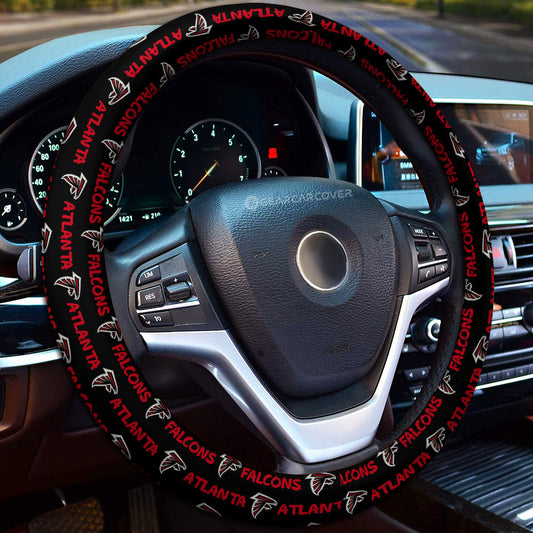 Atlanta Falcons Steering Wheel Cover Sporty Team Collection - Gearcarcover - 1
