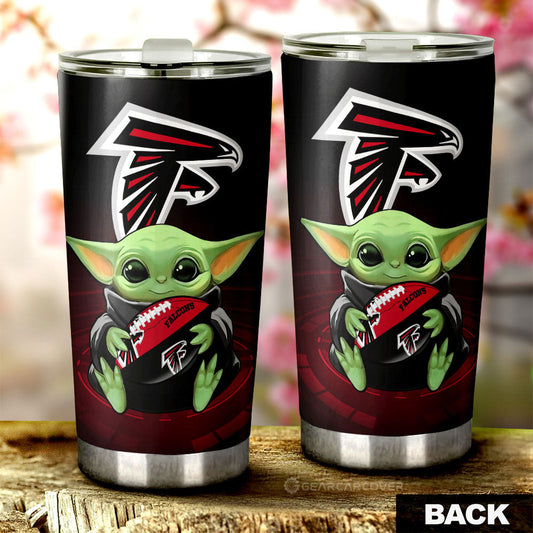 Atlanta Falcons Tumbler Cup Custom Car Accessories For Fan - Gearcarcover - 2