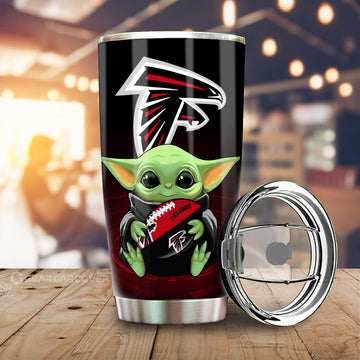 Atlanta Falcons Tumbler Cup Custom Car Accessories For Fan - Gearcarcover - 1