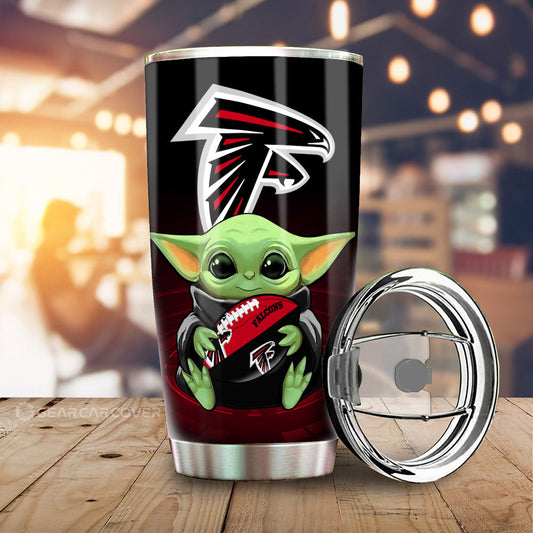 Atlanta Falcons Tumbler Cup Custom Car Accessories For Fan - Gearcarcover - 1