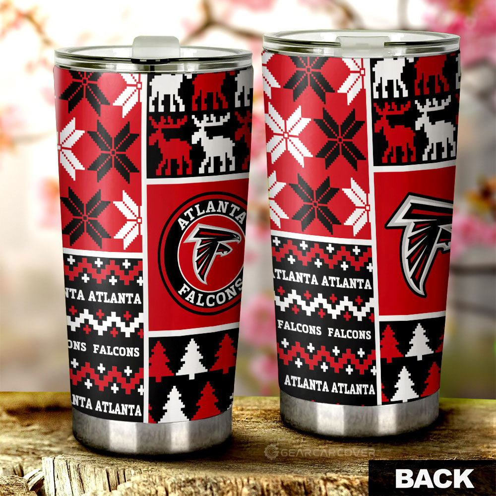 Atlanta Falcons Tumbler Cup Custom Ugly Style Car Accessories - Gearcarcover - 2