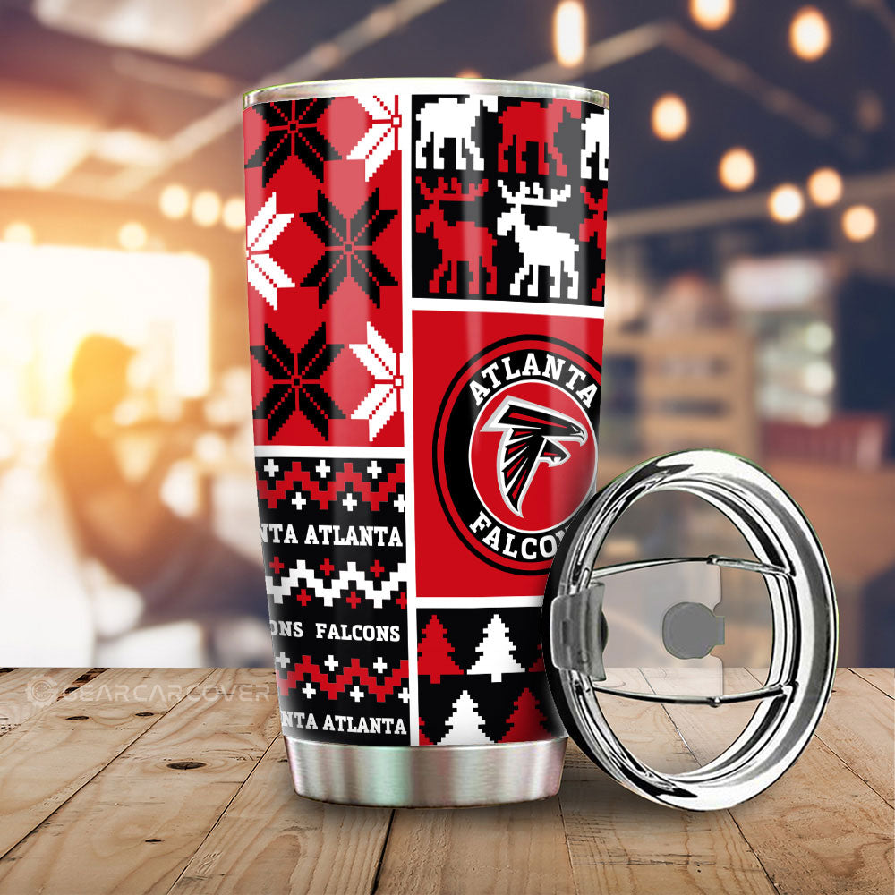 Atlanta Falcons Tumbler Cup Custom Ugly Style Car Accessories - Gearcarcover - 1